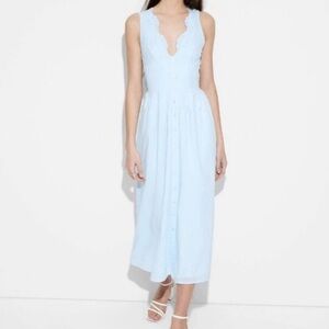 Wild Fable Sky Blue Sleeveless Midi Dress